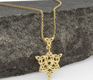 Gold Celtic Trinity Knot Necklace