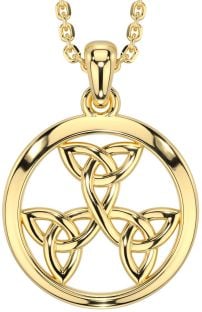 Gold Celtic Trinity Knot Necklace