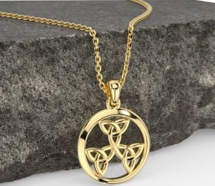 Gold Celtic Trinity Knot Necklace