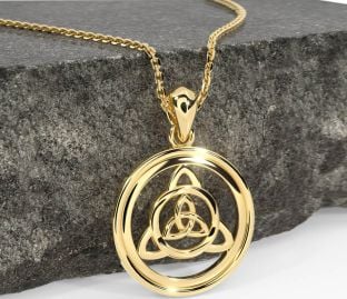 Gold Celtic Trinity Knot Necklace