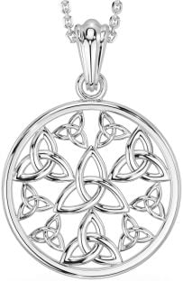 Argent celtique Trinité Noeud Collier