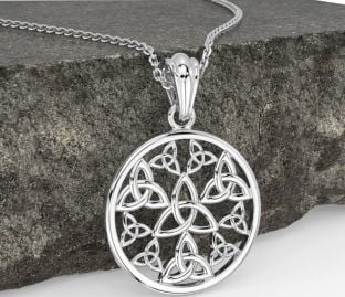 Silver Celtic Trinity Knot Necklace