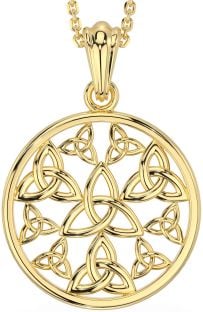 Gold Celtic Trinity Knot Necklace