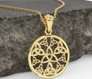 Gold Celtic Trinity Knot Necklace