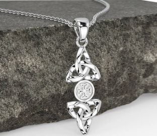 Silver Celtic Trinity Knot Necklace