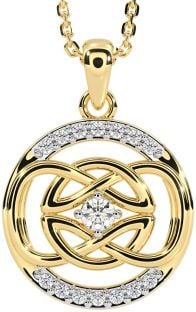 Diamond Gold Celtic Necklace