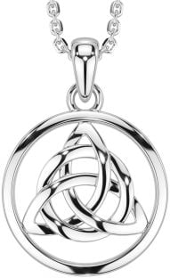 Silver Celtic Trinity Knot Necklace