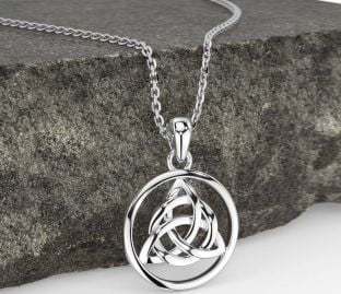 Silver Celtic Trinity Knot Necklace
