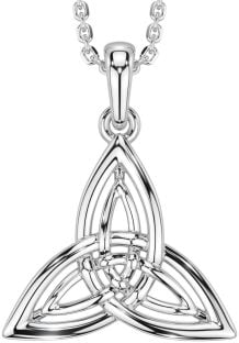 Argent celtique Trinité Noeud Collier