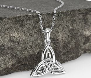 Silver Celtic Trinity Knot Necklace