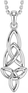 Silver Celtic Trinity Knot Necklace