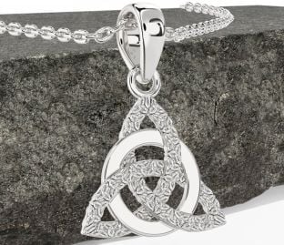 Silver Celtic Trinity Knot Necklace