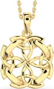 Gold Celtic Trinity Knot Necklace