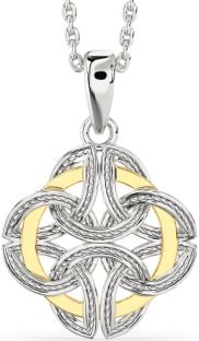 Gold Silver Celtic Necklace