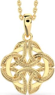 Gold Silver Celtic Necklace