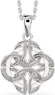 White Gold Celtic Necklace