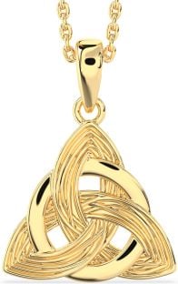 Gold Celtic Trinity Knot Necklace