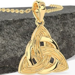 Gold Celtic Trinity Knot Necklace