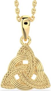 Gold Celtic Trinity Knot Necklace