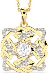 Diamond Gold Celtic Necklace