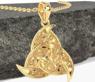 Gold Celtic Trinity Knot Necklace