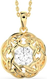 Diamond Gold Celtic Necklace