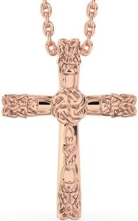 Rose Gold Celtic Trinity Knot Necklace