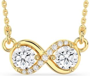 Diamond Gold Infinity Necklace