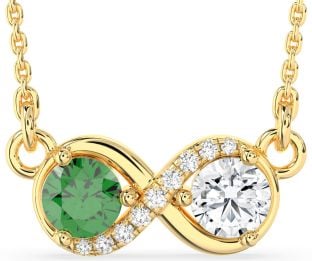 Diamond Gold Infinity Necklace