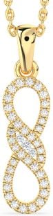 Diamond Gold Infinity Necklace
