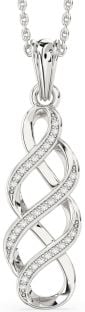 Diamond Platinum Infinity Necklace