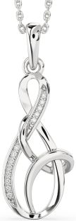 Diamond Platinum Infinity Necklace