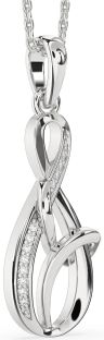 Diamond Platinum Infinity Necklace