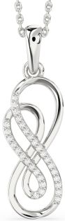 Diamond Platinum Infinity Necklace