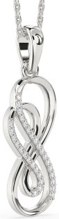 Diamond Platinum Infinity Necklace