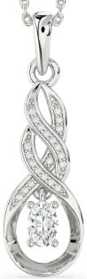 Diamond Platinum Infinity Necklace
