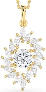 Diamond Gold Solitaire Necklace