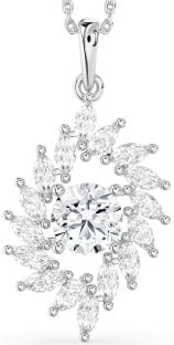 Diamond Platinum Solitaire Necklace