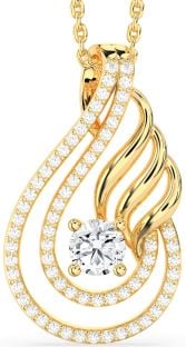 Diamond Gold Teardrop Necklace