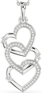 Diamond Platinum Heart Necklace