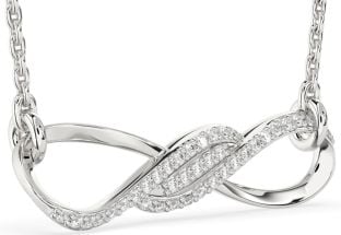 Diamond Platinum Infinity Necklace