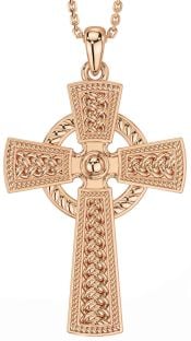 Rose Gold Celtic Cross Necklace