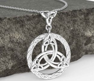 Silver Celtic Trinity Knot Necklace