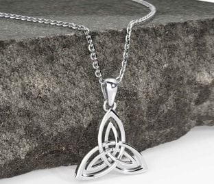 Silver Celtic Trinity Knot Necklace