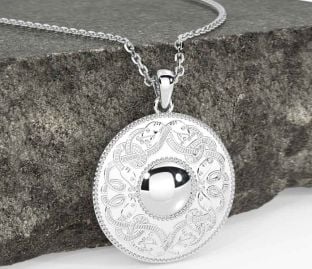 Silver Celtic Warrior Necklace
