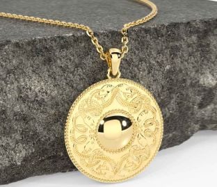 Gold Celtic Warrior Necklace