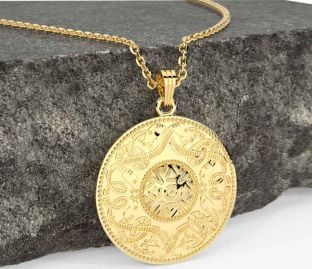 Gold Celtic Warrior Necklace