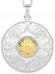 Gold Silver Celtic Warrior Necklace