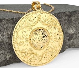 Gold Celtic Warrior Necklace