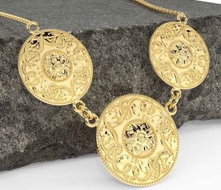 Gold Celtic Warrior Necklace